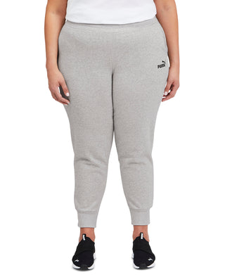 Puma Women's Fleece Jogger Pants Gray Size 1X