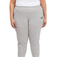 Puma Women's Fleece Jogger Pants Gray Size 1X