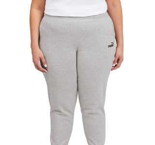 Puma Women's Fleece Jogger Pants Gray Size 1X