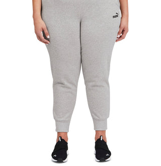 Puma Women's Fleece Jogger Pants Gray Size 1X