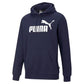 Puma Men's Fleece Logo Hoodie Blue Size Small