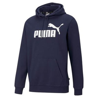 Puma Men's Fleece Logo Hoodie Blue Size Small