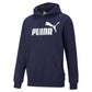 Puma Men's Fleece Logo Hoodie Blue Size Medium