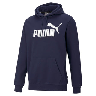 Puma Men's Fleece Logo Hoodie Blue Size Medium