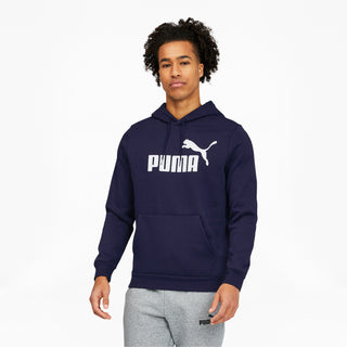 Puma Men's Fleece Logo Hoodie Blue Size Medium