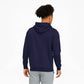 Puma Men's Fleece Logo Hoodie Blue Size Medium