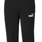 Puma Men's Logo Fleece Joggers Black Size XX-Large