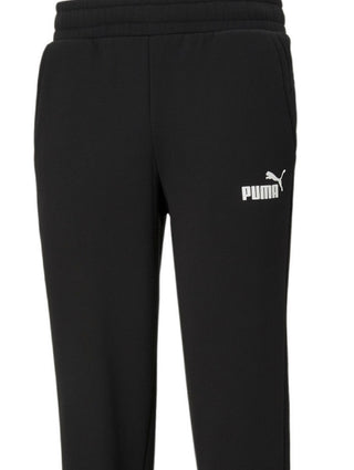 Puma Men's Logo Fleece Joggers Black Size XX-Large