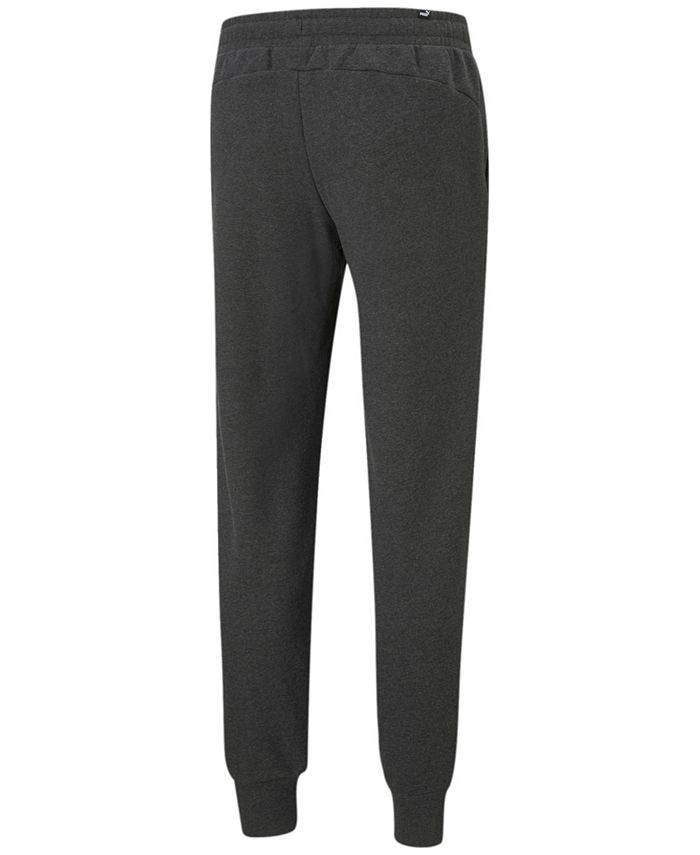 Puma Men's Logo Fleece Joggers Gray Size Large