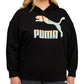 Puma Women's Logo Hoodie Black Size 1X