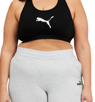 Puma Women's 4Keeps Mid Impact Sports Bra Black Size 3X
