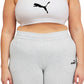 Puma Women's 4Keeps Mid Impact Sports Bra White Size 1X