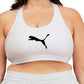 Puma Women's 4Keeps Mid Impact Sports Bra White Size 2X