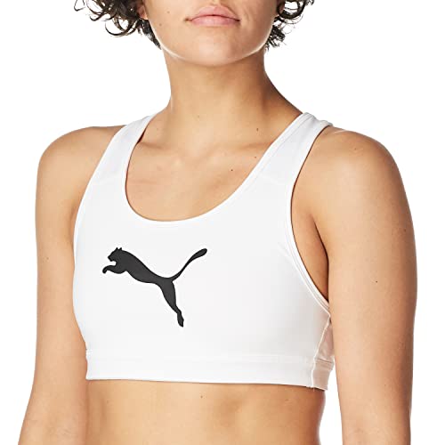 Puma Women's 4Keeps Mid Impact Sports Bra White Size 3X