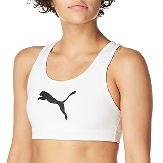 Puma Women's 4Keeps Mid Impact Sports Bra White Size 3X
