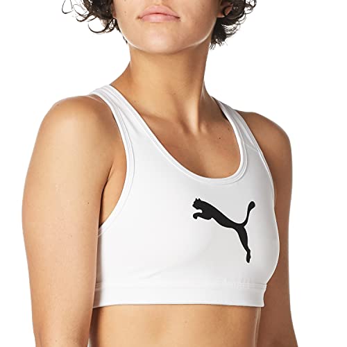 Puma Women's 4Keeps Mid Impact Sports Bra White Size 3X