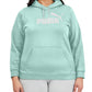 Puma Women's Logo Hoodie Blue Size 2X