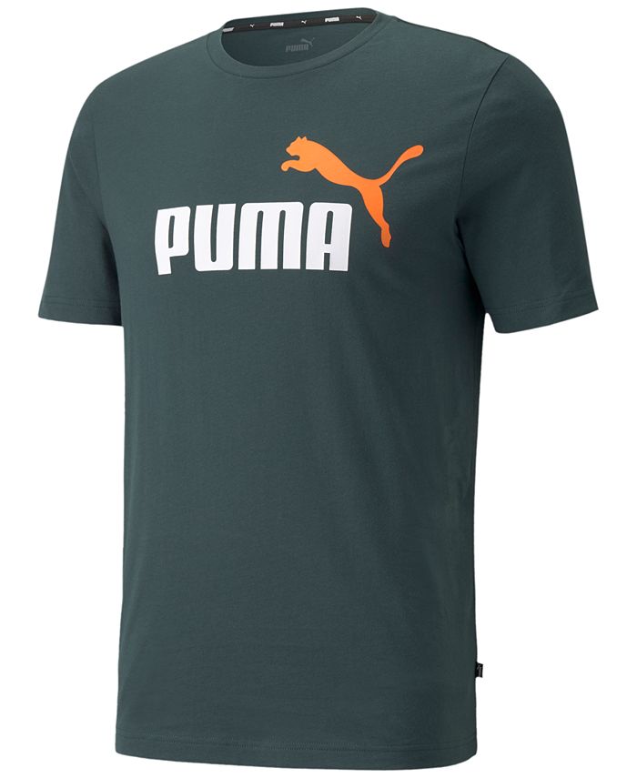Puma Men's Logo Graphic T-Shirt Green Size XX-Large