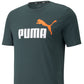 Puma Men's Logo Graphic T-Shirt Green Size XX-Large