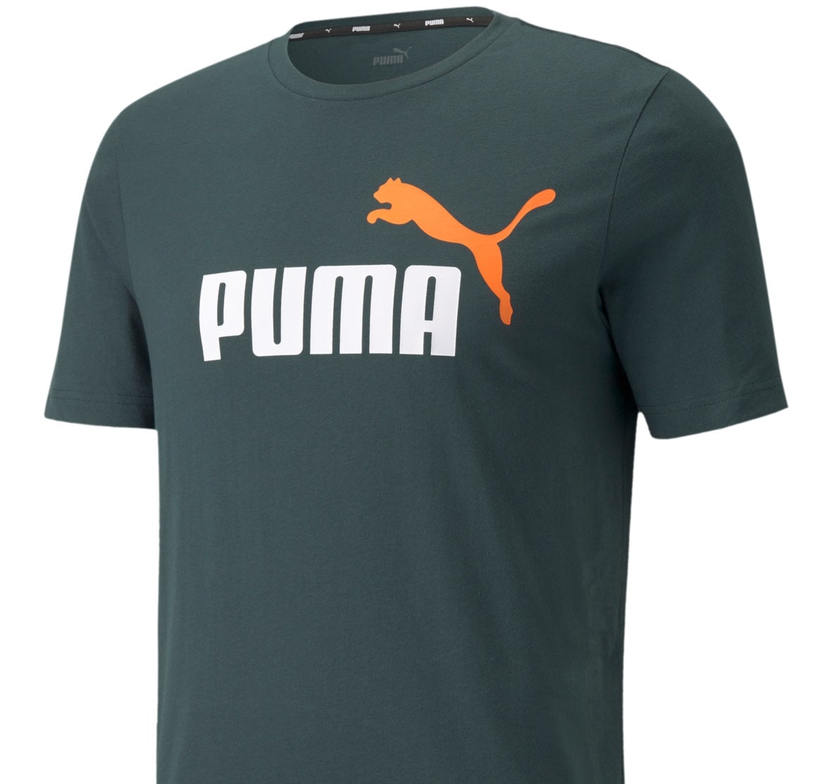 Puma Men's Logo Graphic T-Shirt Green Size XX-Large