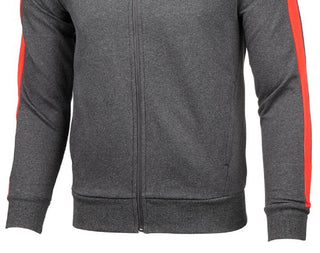 Puma Men's Fleece Zip Front Track Jacket Gray Size Medium