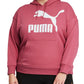 Puma Women's Classics Logo Hoodie Pink Size 2X