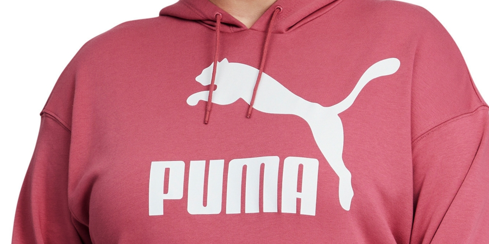 Puma Women's Classics Hoodie Pink Size 3X