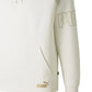 Puma Men's Hybrid Gold Logo Hoodie White Size Medium