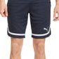 Puma Men's Regular Fit Moisture Wicking Shorts Blue Size Medium