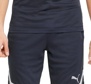 Puma Men's Regular Fit Moisture Wicking Mesh 10 Basketball Shorts Blue Size X-Large