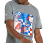 Puma Men's Graphic T-Shirt Gray Size XX-Large