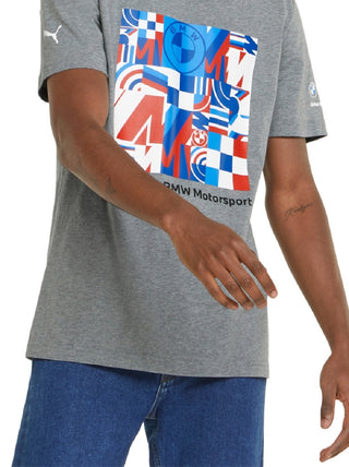 Puma Men's Graphic T-Shirt Gray Size XX-Large