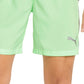 Puma Men's Slim Fit Striped Soccer Shorts Green Size Small