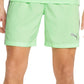 Puma Men's Slim Fit Striped Soccer Shorts Green Size Small