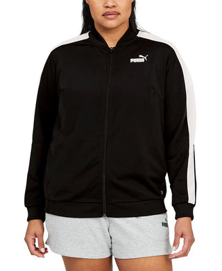 Puma Women's Zip Front Track Jacket Black Size 2X
