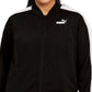 Puma Women's Zip Front Track Jacket Black Size 2X
