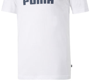 Puma Men's Logo Print T-Shirt White Size Large