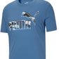 Puma Men's Logo T-Shirt Blue Size XX-Large