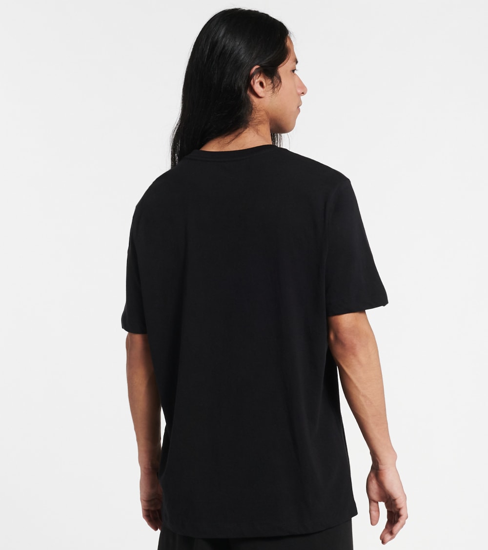 Puma Men's Logo Print T-Shirt Black Size X-Large