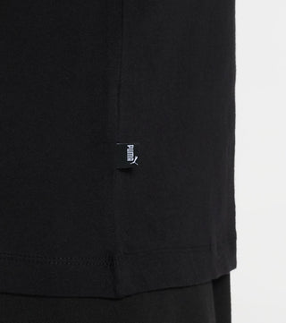Puma Men's Logo Print T-Shirt Black Size X-Large