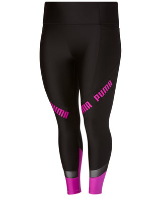 Puma Women's Train Logo High Waist 7/8 Leggings Black Size 1X