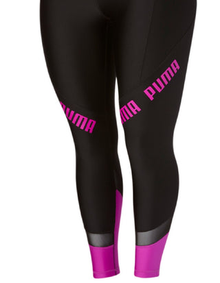 Puma Women's Train Logo High Waist 7/8 Leggings Black Size 1X