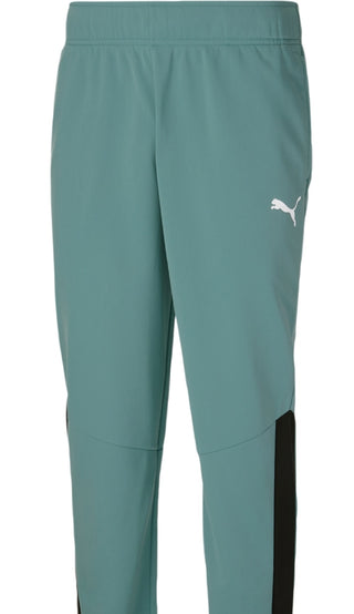 Puma Men's Contrast Panel Sweatpants Blue Size X-Large