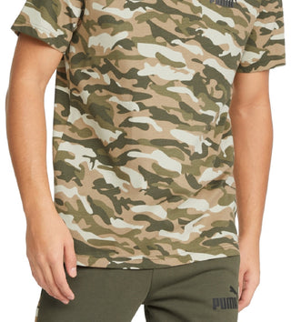 Puma Men's Camo T-Shirt Green Size Small