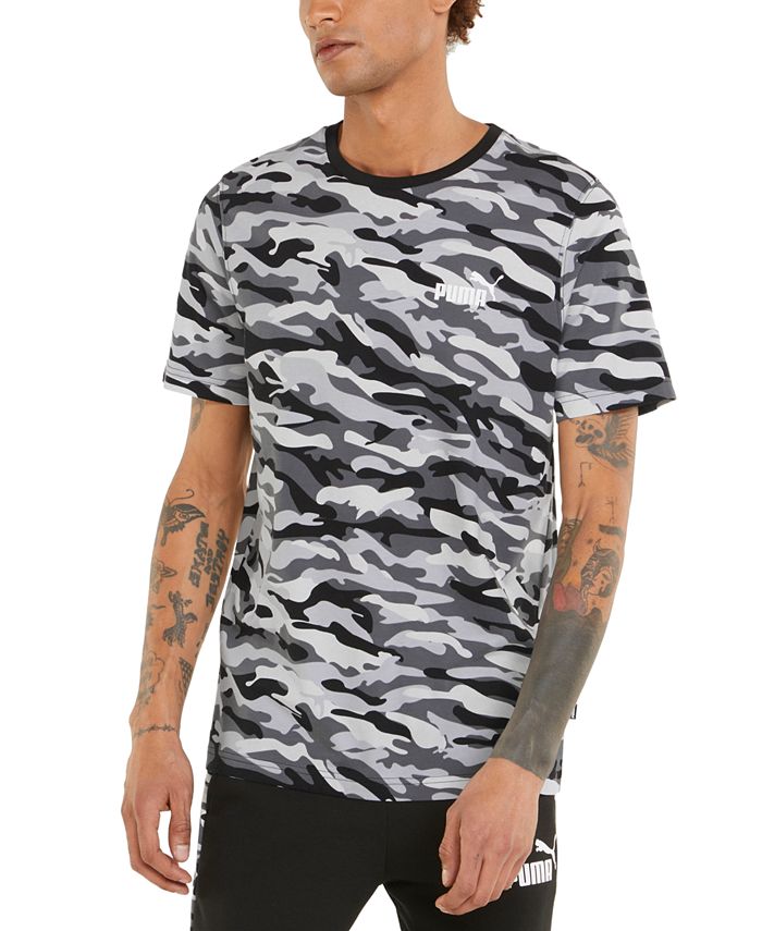 Puma Men's Camo T-Shirt Black Size X-Large
