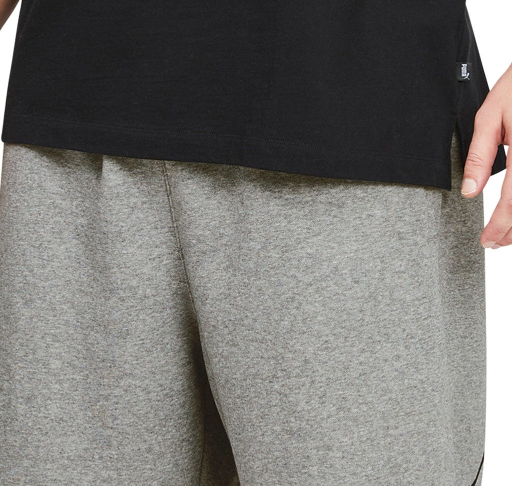 Puma Men's Big Logo Fleece Shorts Gray Size 15.5