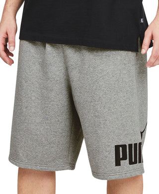 Puma Men's Big Logo Fleece Shorts Gray Size 15.5