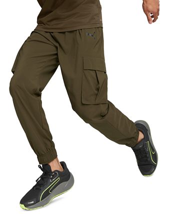Puma Men's The Train Fav Woven Cargo Pants Green Size Medium