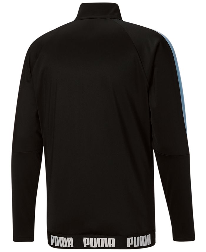 Puma Men's Speed Moisture Wicking Full Zip Logo Track Jacket Black Size Small