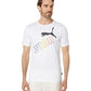 Puma Men's Rainbow T-Shirt White Size Medium